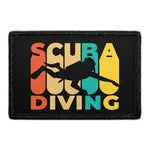 Pull Patch Scuba Diving velcromærke 76x51 mm