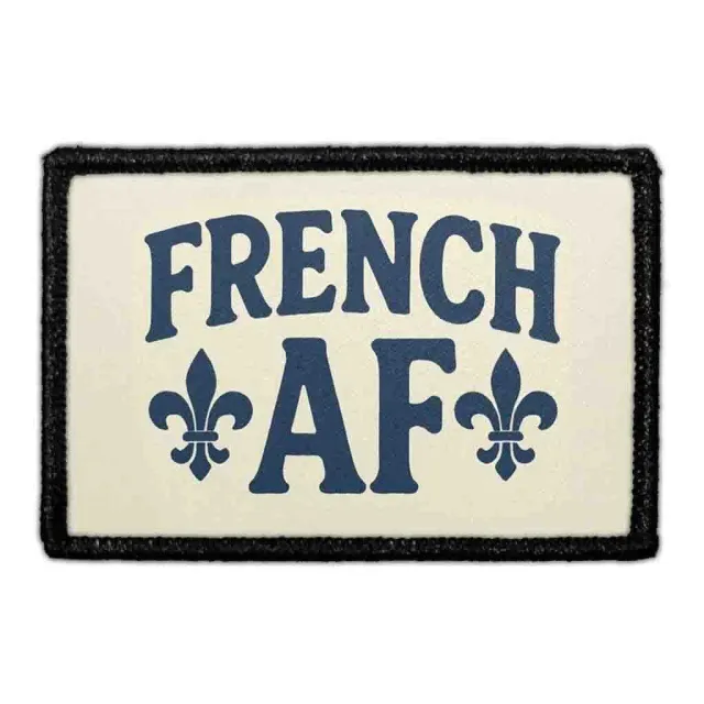 Pull Patch French AF patch med velcro bulldog