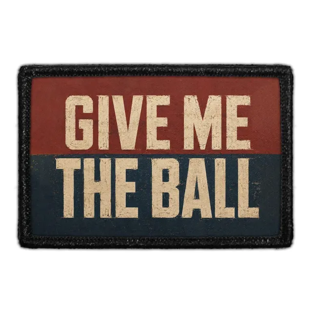 Pull Patch Give Me The Ball patch med velcro – fodbold
