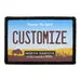 Pull Patch North Dakota License Plate patch custom velcro
