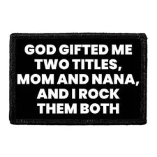 Pull Patch Mom and Nana patch med velcro 76mm