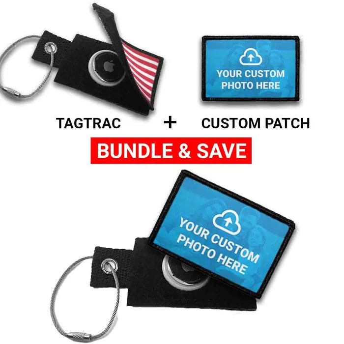 TagTrac Custom Photo + TagTrac Vertical sæt AirTag