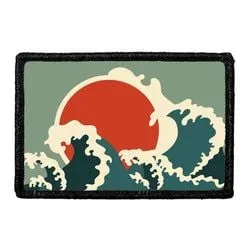 Pull Patch Moon Wave patch velcro månemotiv