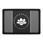 Pull Patch Mississippi State Flag patch sort hvid ny