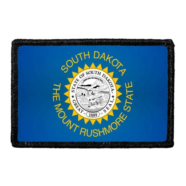Pull Patch South Dakota State Flag patch farve velcro