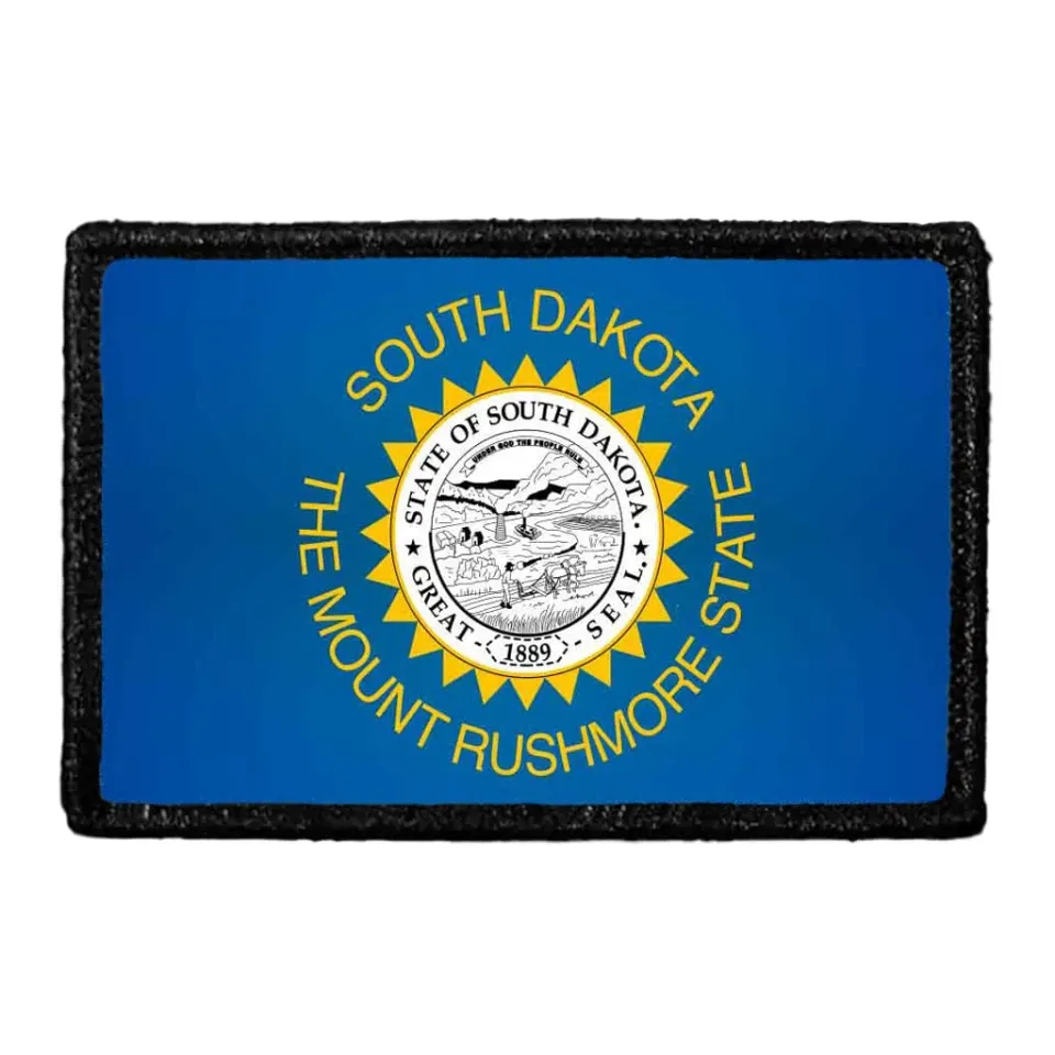Pull Patch South Dakota State Flag patch farve velcro