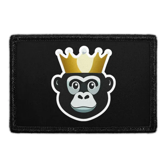 Pull Patch Gorilla With Crown patch velcro krone