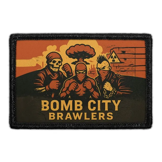 Pull Patch Bomb City Brawlers patch med velcro 76 mm