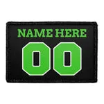 Pull Patch Customizable Jersey patch sort/grøn/hvid tekst