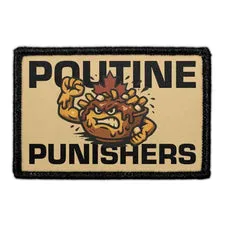 Pull Patch Poutine Punishers patch 3x2 velcro