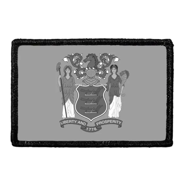 Pull Patch New Jersey State Flag patch sort-hvid