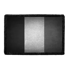 Pull Patch France Flag Black and White Distressed patch