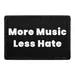 Pull Patch More Music Less Hate patch velcro blå