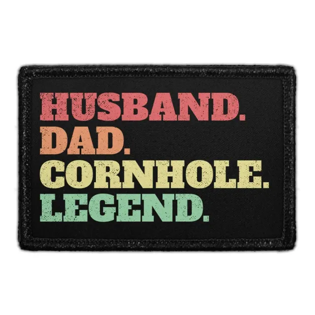 Pull Patch Husband Dad Legend patch velcro 76 mm