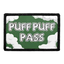 Pull Patch Puff Puff Pass patch med velcro
