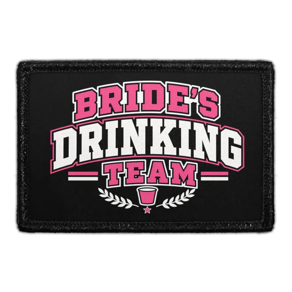 Pull Patch Bride's Drinking Team patch polterabend velcro
