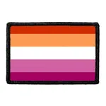 Pull Patch Lesbian Pride Flag patch med velcro 7,6x5 cm
