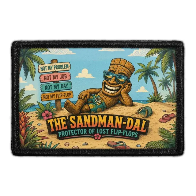 Pull Patch The Sandman-dal patch med velcro strandmotiv