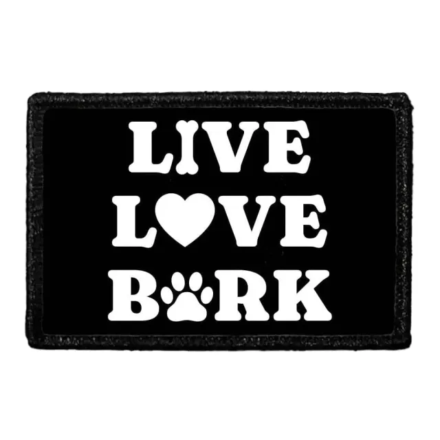 Pull Patch Live Love Bark patch 7,6x5 cm velcro