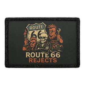 Pull Patch Route 66 Rejects patch velcro 7,6x5 cm