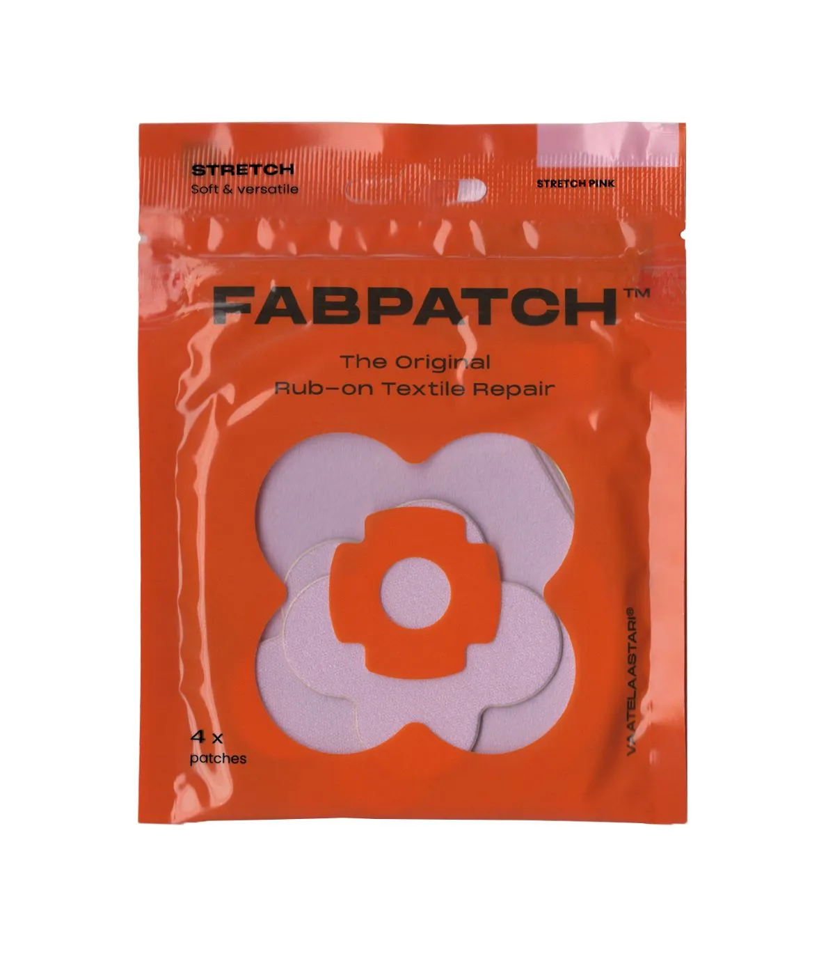 FabPatch Stretch Pink strygemærker 4-pak