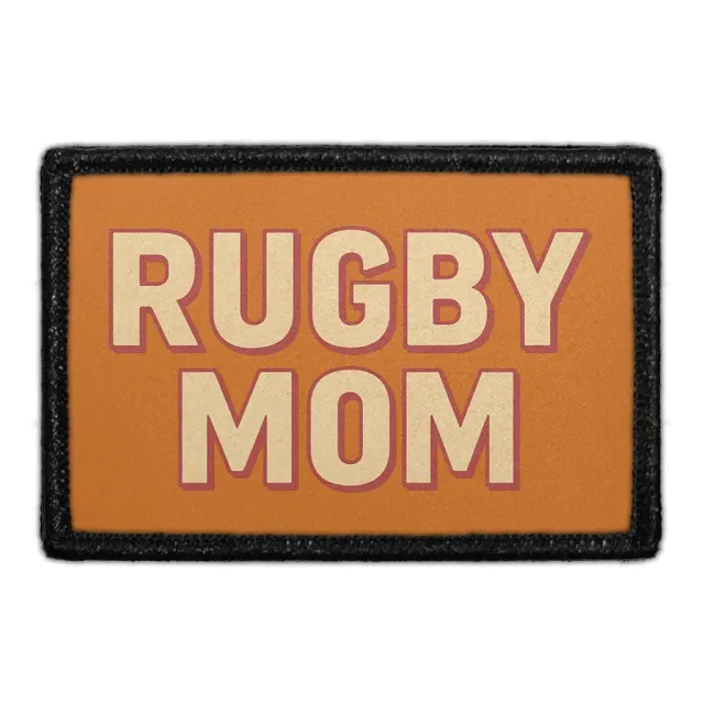 Pull Patch Rugby Mom patch 3x2 velcro