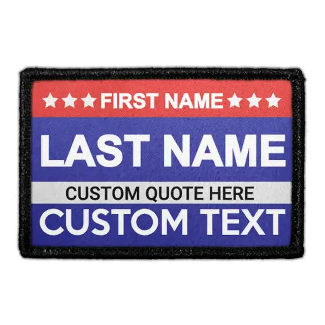 Pull Patch Election patch navy med egen tekst