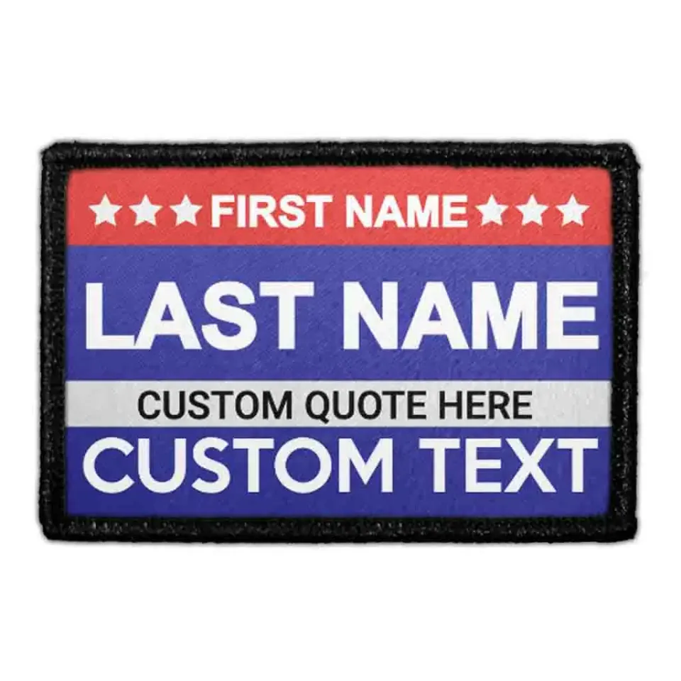 Pull Patch Election patch navy med egen tekst