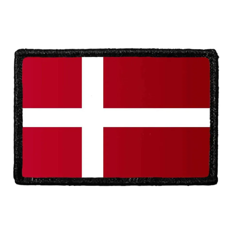Pull Patch Denmark Flag patch farve velcro