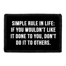 Pull Patch Simple Rule In Life patch velcro citat