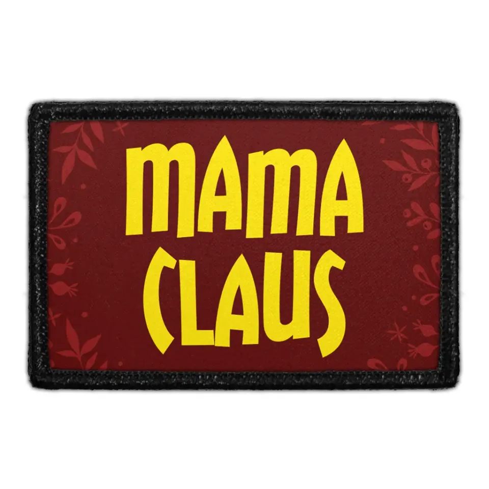 Pull Patch Mama Claus patch med velcro – jul