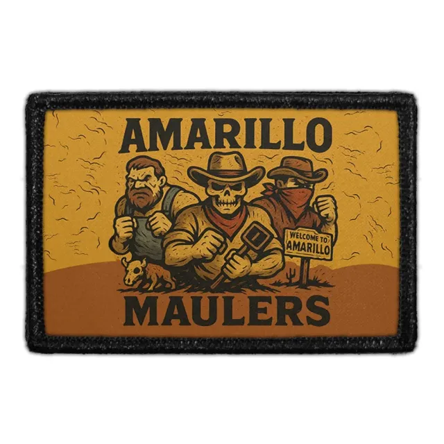 Pull Patch Amarillo Maulers patch velcro 7,6x5 cm