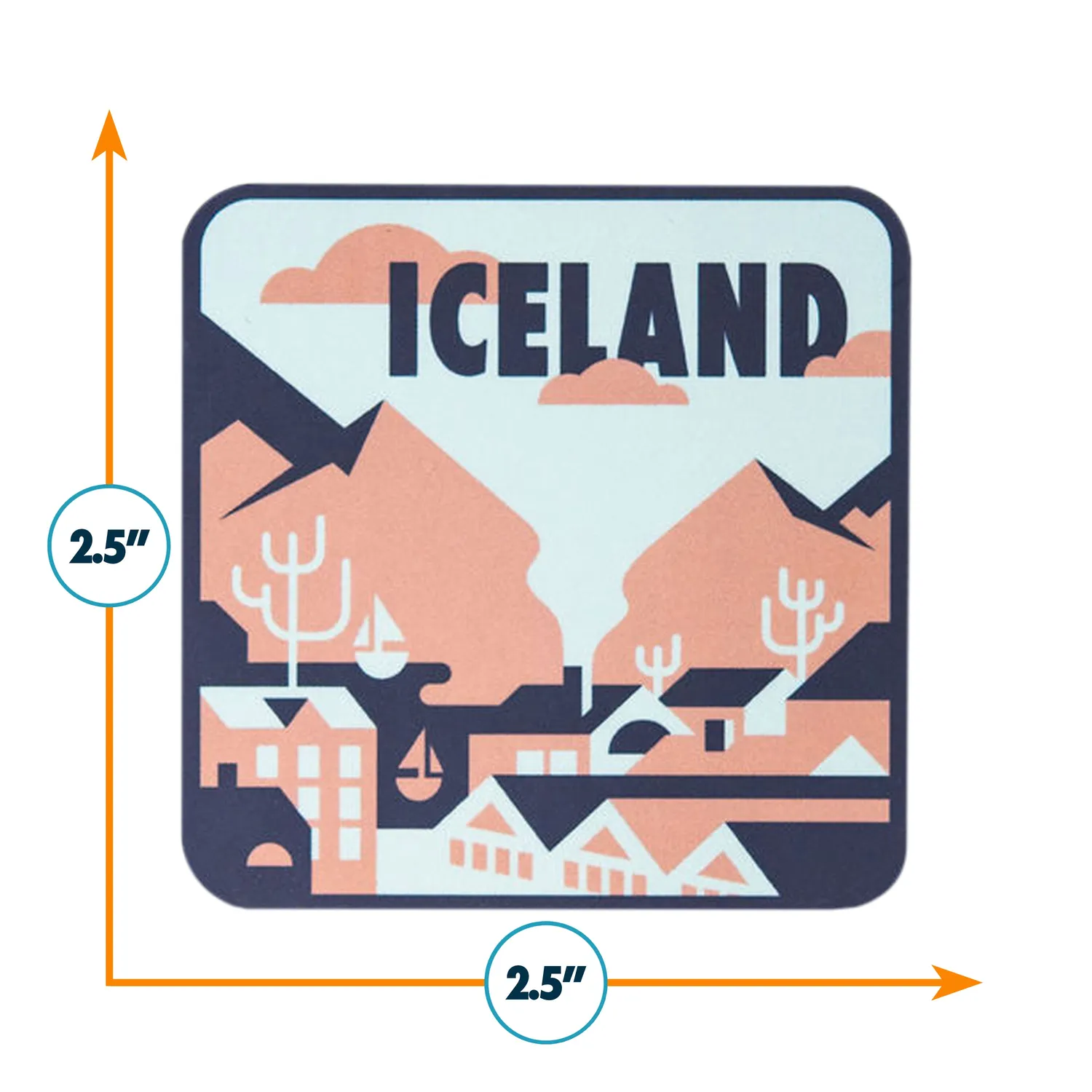 Vagabond Heart Iceland klistermærke vandfast