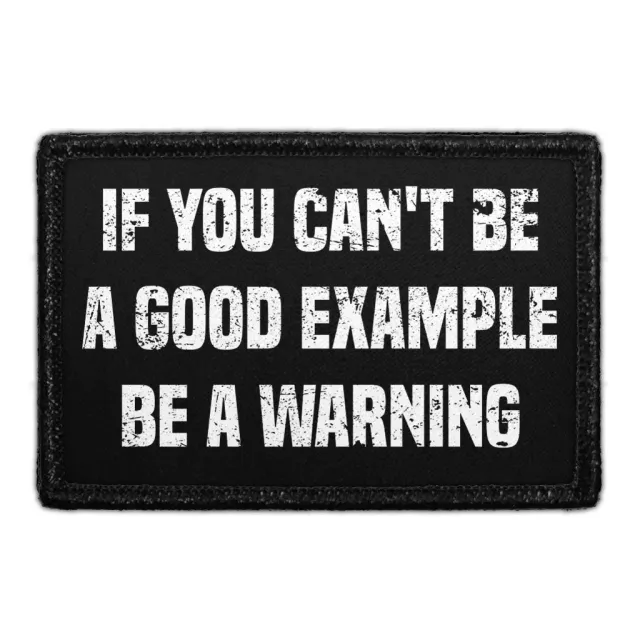 Pull Patch Be A Warning patch med velcro