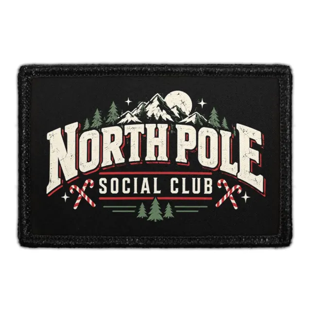 Pull Patch North Pole Social Club patch 3x2 sjov jul