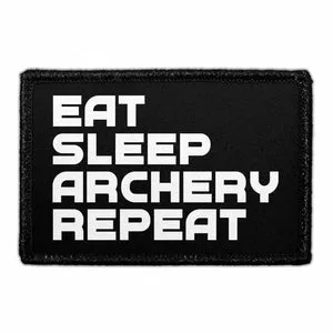 Pull Patch Eat Sleep Archery Repeat patch 76 mm citat