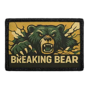 Pull Patch Breaking Bear patch bjørn 7,6 cm