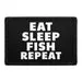 Pull Patch Eat Sleep Fish Repeat patch 76x51 mm velcro