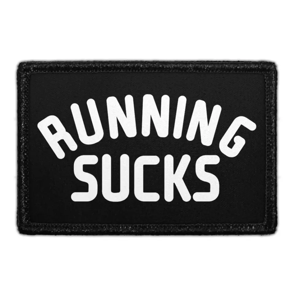 Pull Patch Running Sucks patch med velcro