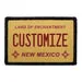 Pull Patch New Mexico License Plate patch med egen tekst