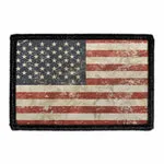 Pull Patch American Flag Distressed patch 76x51 mm
