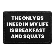 Pull Patch Breakfast And Squats patch med velcro