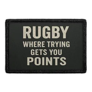 Pull Patch Rugby Where Trying patch 3x2 sport