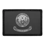 Pull Patch Idaho State Flag patch sort hvid velcro