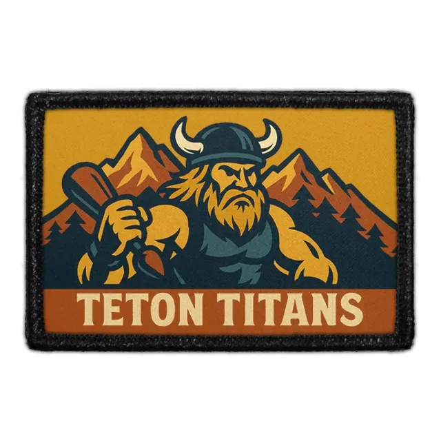 Pull Patch Teton Titans patch wyoming