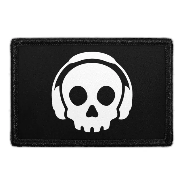 Pull Patch Skull Headphones patch 7,6x5 cm