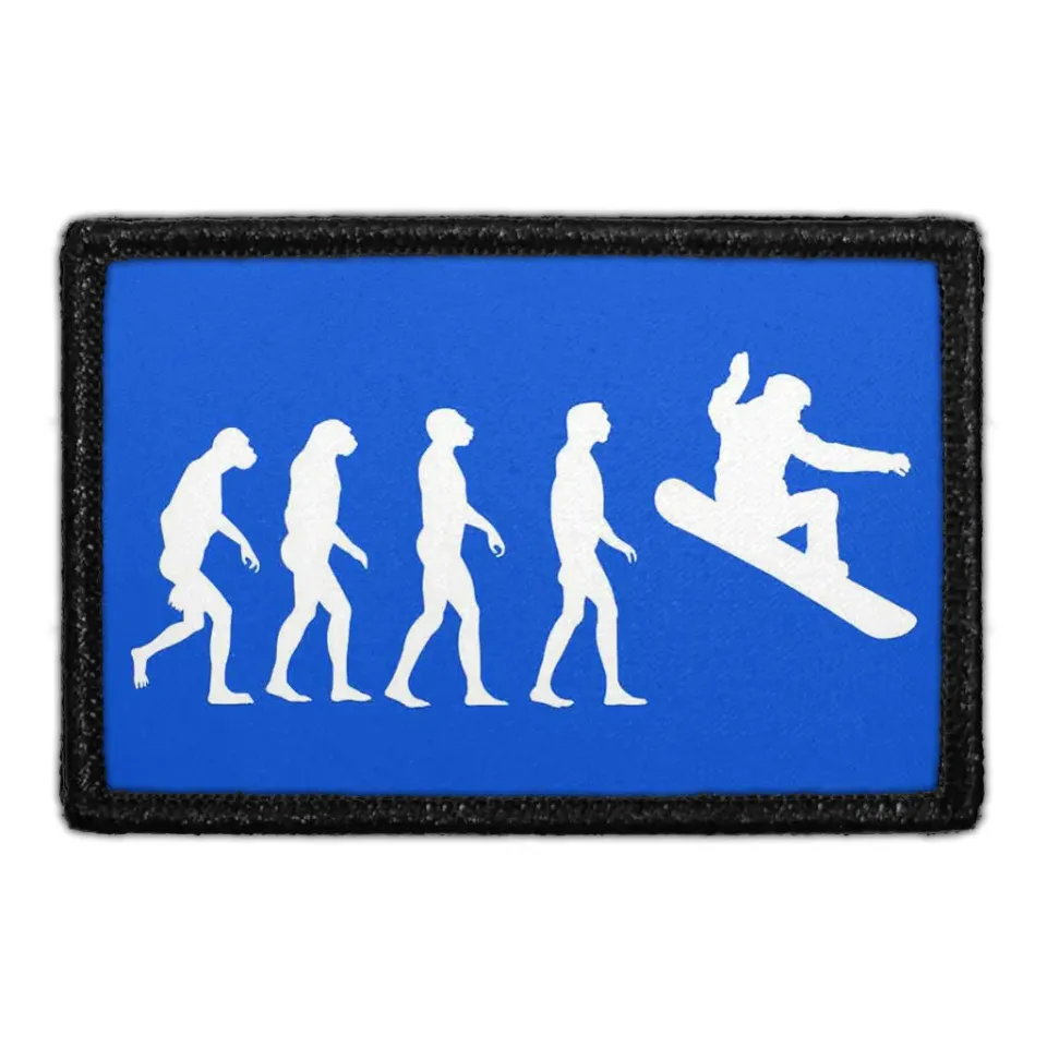 Pull Patch Snowboard Evolution velcromærke 76x51 mm