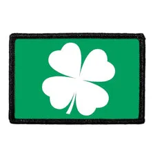 Pull Patch Four Leaf Clover patch hvid