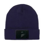 Pull Patch Premium Beanie Flexfit hue navy velcro