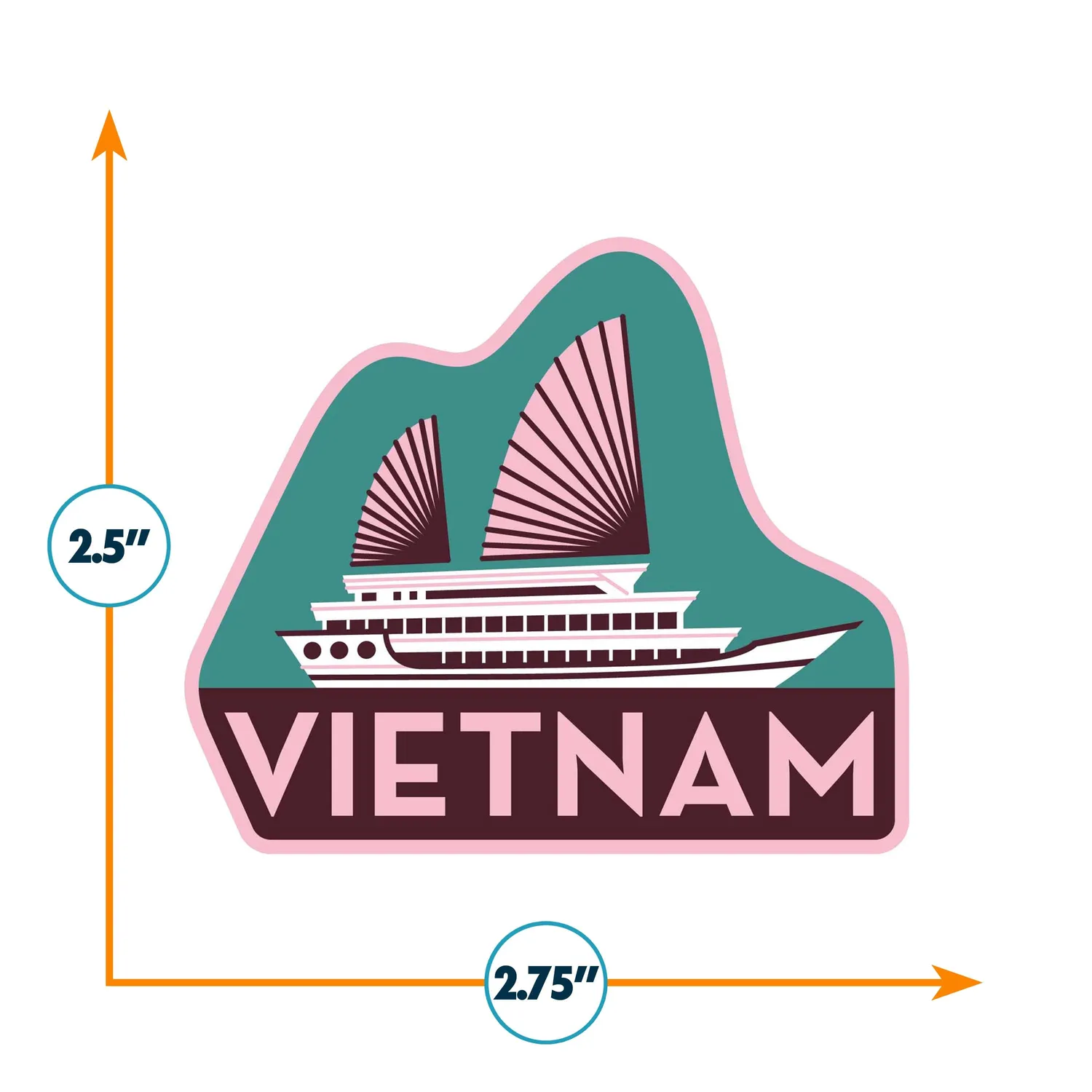 Vagabond Heart Vietnam klistermærke junke